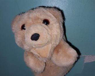 Vintage Brown Bear Hand Puppet