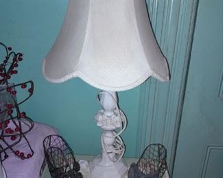 White Candlestick Lamp