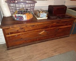 Antique Cedar Trunk