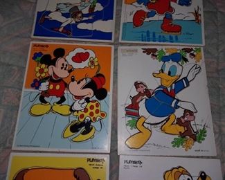 Vintage Children's Puzzles (Disney, Smurfs, Etc.)