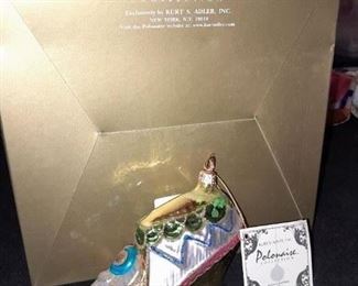 Shoe Polonaise By Kurt S. Adler Glass Ornament