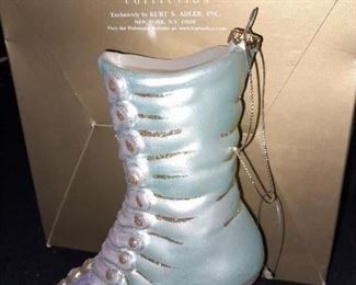 Shoe Polonaise By Kurt S. Adler Glass Ornament