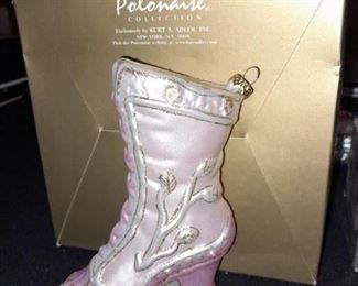 Shoe Polonaise By Kurt S. Adler Glass Ornament