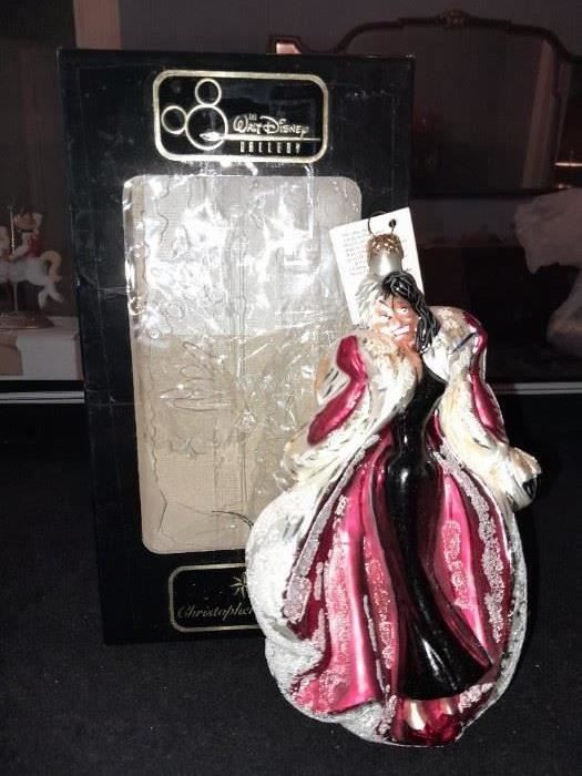 Cruella De Vil Glass Ornament By Christopher Radko