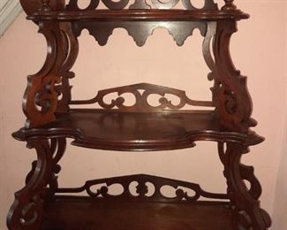Antique Carved Wall Unit Shelf