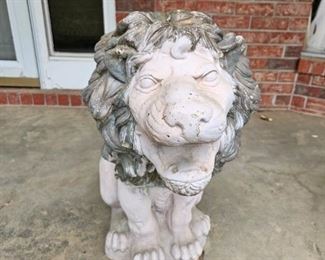 Concrete Lion Statues