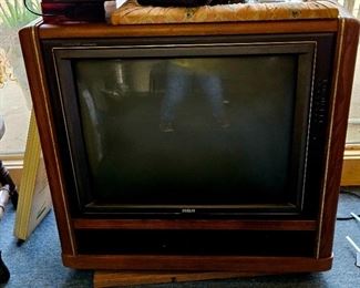 Vintage TV  on swivel pedestal 