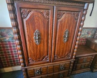 Vintage wardrobe armoire