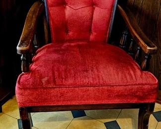 Vintage red chair 