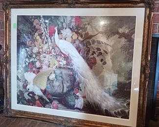 Very Large Peacock Art Print 