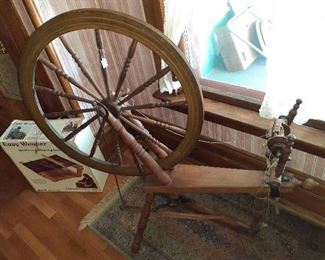 spinning wheel, Easy Weaver loom