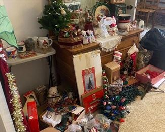 Christmas decorations,new and vintage