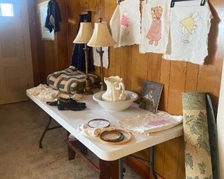 Quilt panels on feed sacks and very old quilts