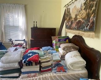 another antique bedroom suite and lots of le