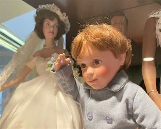 Jaqueline Kennedy Wedding Doll and John-John