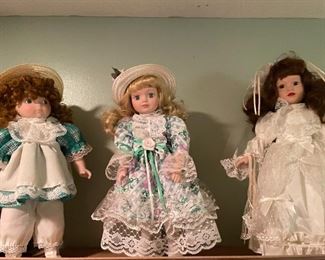 Various Cute, Frilly, and Bridal Dolls