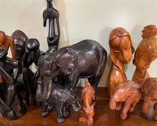 Nice Selection of Exotic Wood Carvings