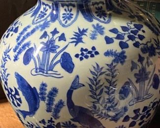 Vintage Porcelain Fish Vase