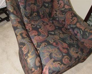 Swivel paisley rocker