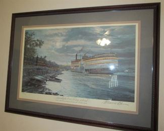 Large signed Michael Blaser litho