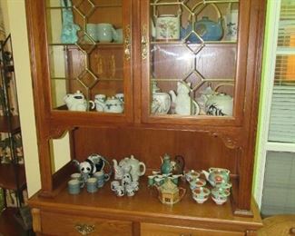 Leaded glass cabinet