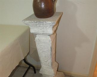 Vintage cast metal pedestal