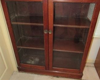 Vintage walnut bookcase