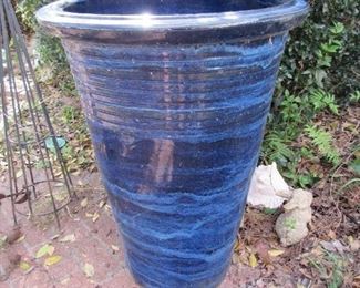 Tall ceramic pot