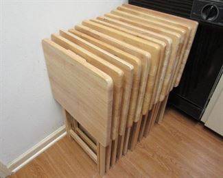 Solid wood TV tray tables