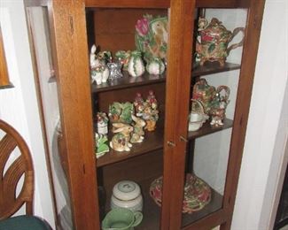 Antique oak china cabinet