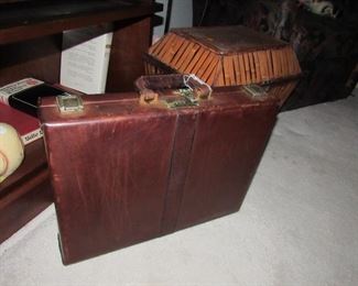 Vintage leather briefcase