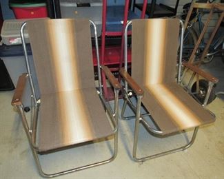 Retro lawn chairs made in Italy