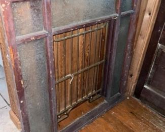 Antique Bank Teller Window