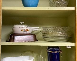 Vintage Corning Ware, Vintage Refrigerator Dishes, Pyrex 