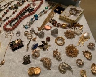 Vintage Costume Jewelry Including Jewelry by Coro, Avon, Trifari, Sarah Coventry, & Kramer of NY