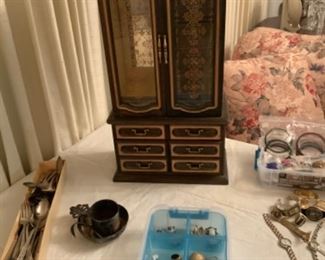 MCM Jewelry Box, Vintage Silverplate 