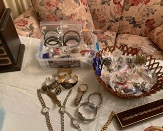 Vintage Watches, Earrings, & Bracelets