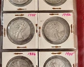 Silver Coins-Morgan’s, Barbers, Walking Liberty, Mercury Dimes, Kennedy Half’s, Franklin Half’s, and much more….