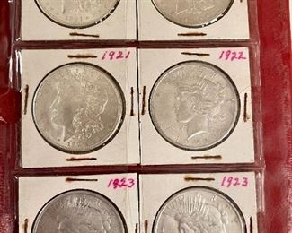 Silver Coins-Morgan’s, Barbers, Walking Liberty, Mercury Dimes, Kennedy Half’s, Franklin Half’s, and much more….