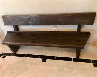 Bench made from St Marthas church pew