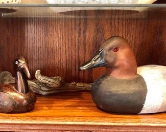 Carved ducks