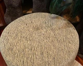 Large fabric hassock