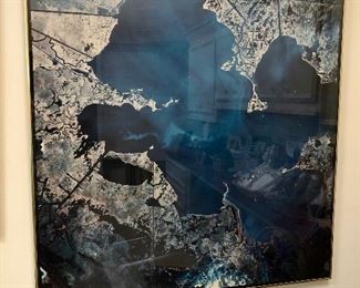 Large arial picture of La. waterways