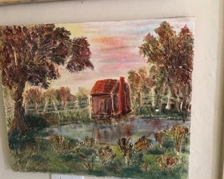 Unframed original oils