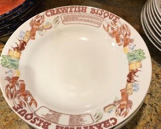 Crawfish bisque bowls