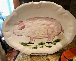 Large pig platter