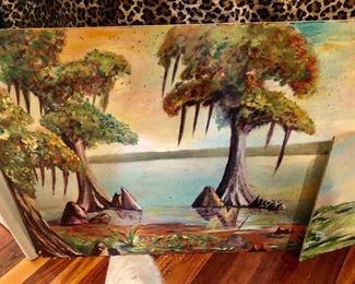 Large selection of unframed original oils on board