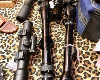 Assorted gun scopes