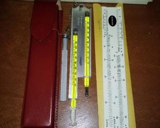 Vintage wet dry hydrometer dual prince thermometer 