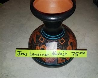 Navajo vase by Jess Lansing